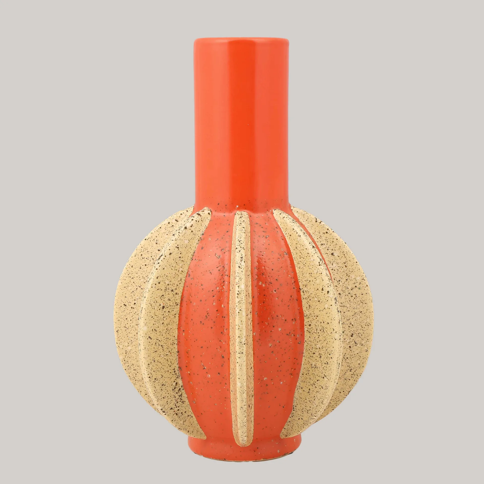 Seramik Turuncu Summer Vazo AK.KD0023