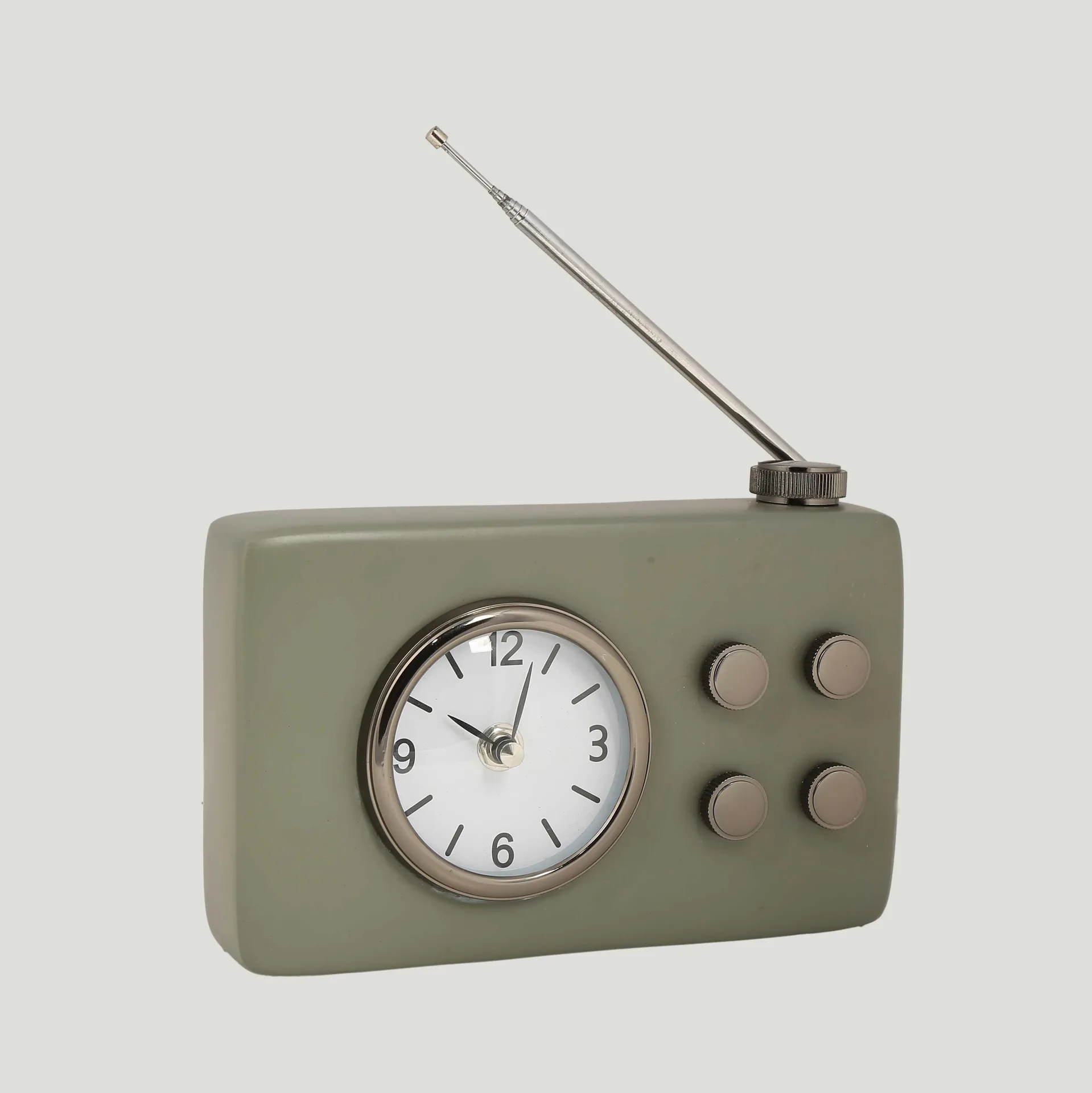 AK.IV0307 - Vitale Metal Yeşil Radio Saat