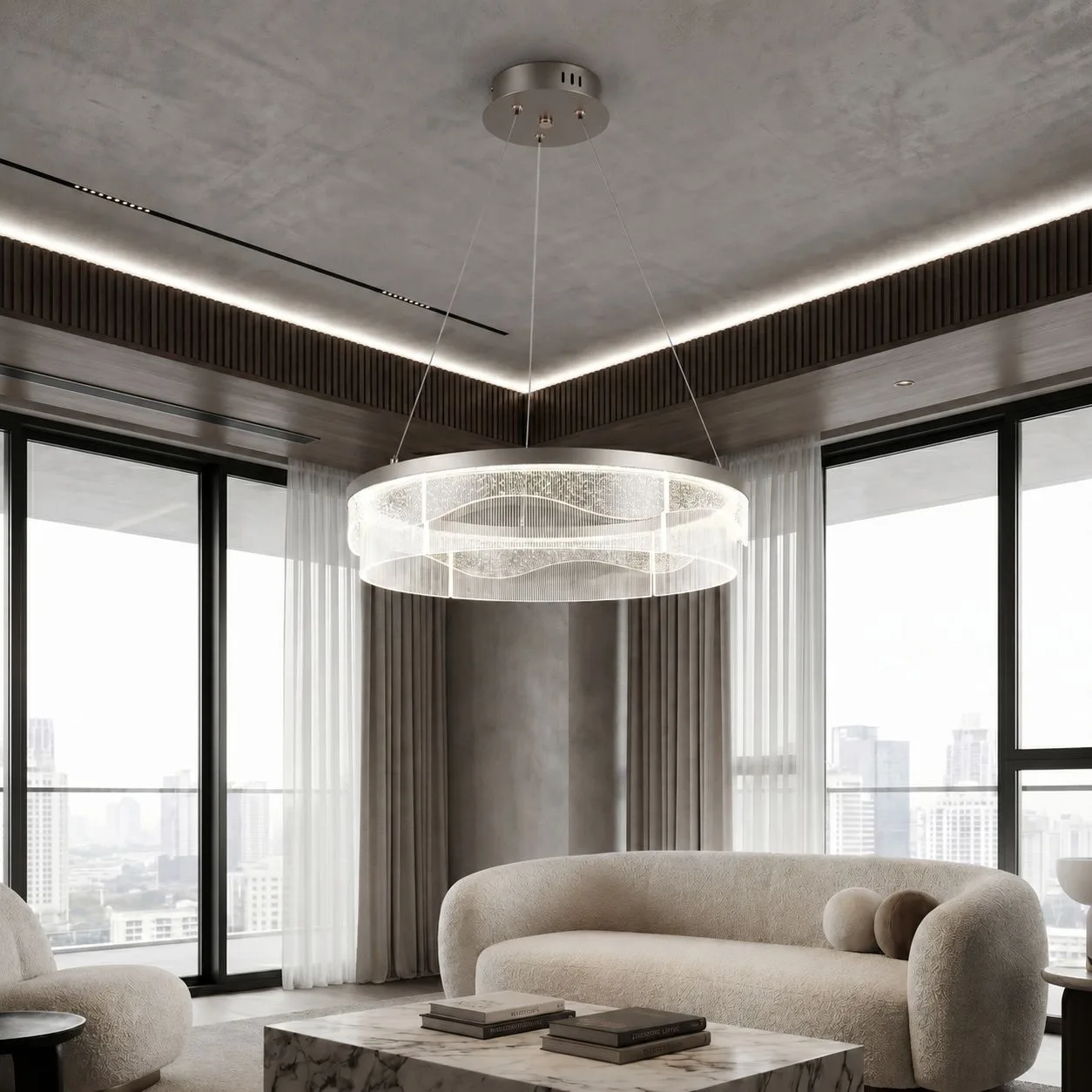 AY.VTPL-0187  SILVER AVİZE 50*120 CM